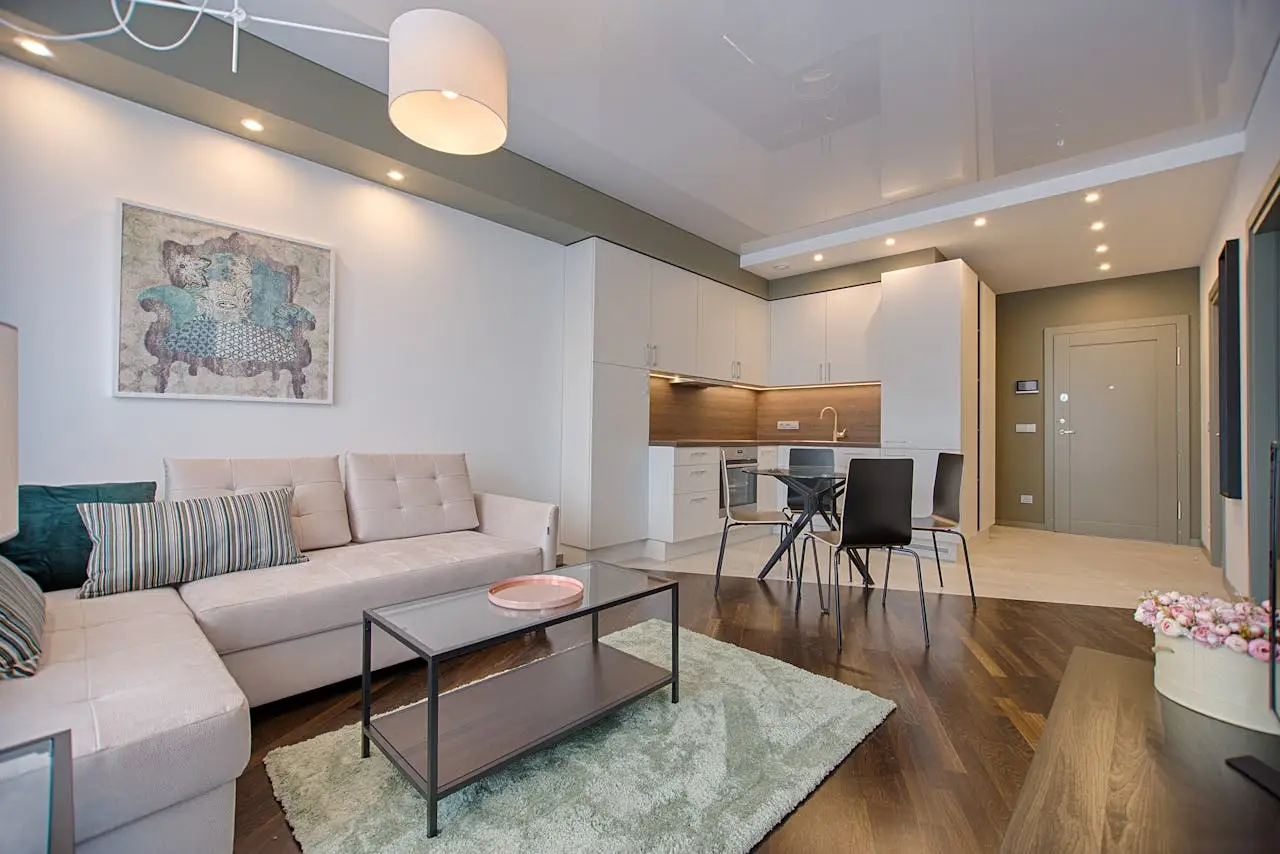 Contemporary apartment interior after full renovation