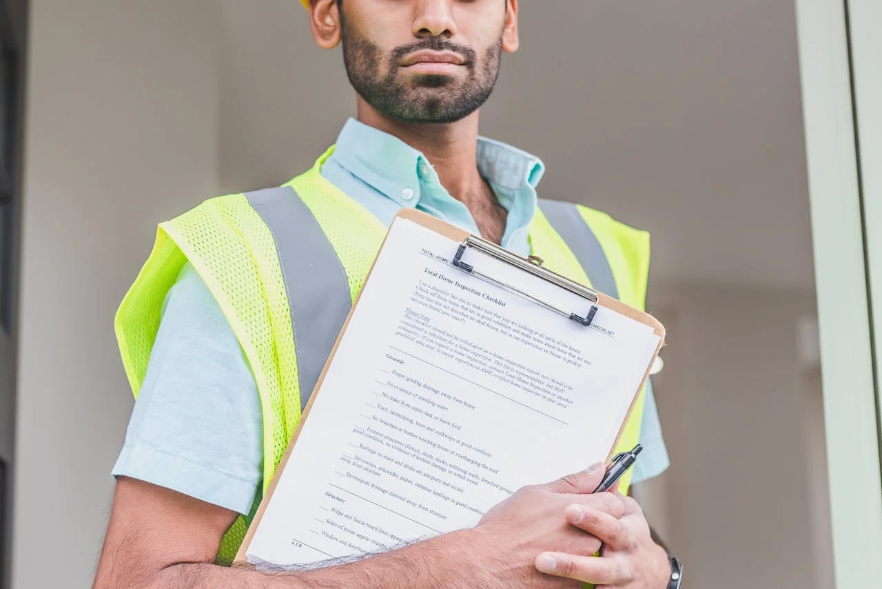 Construction planning and architectural blueprints