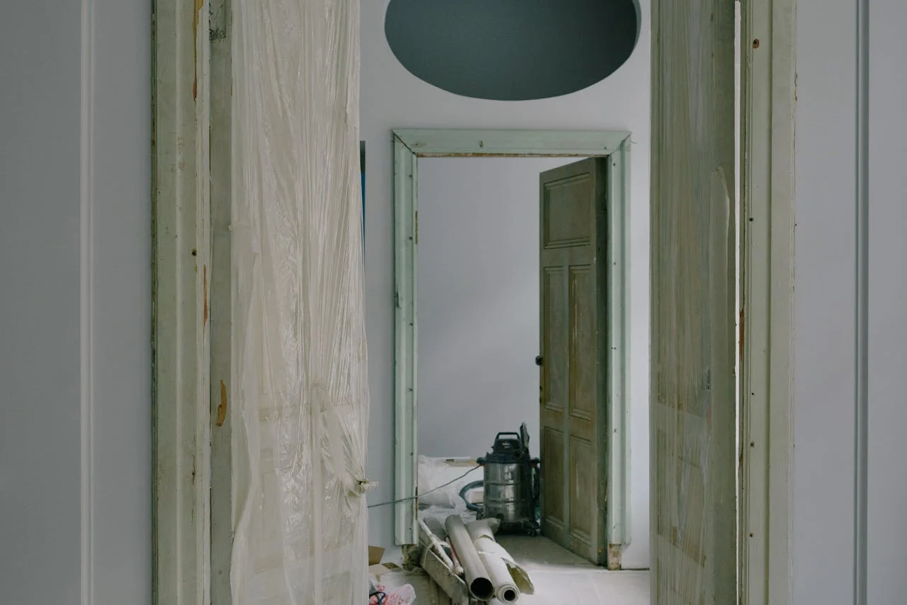 Renovated kitchen with modern finishes