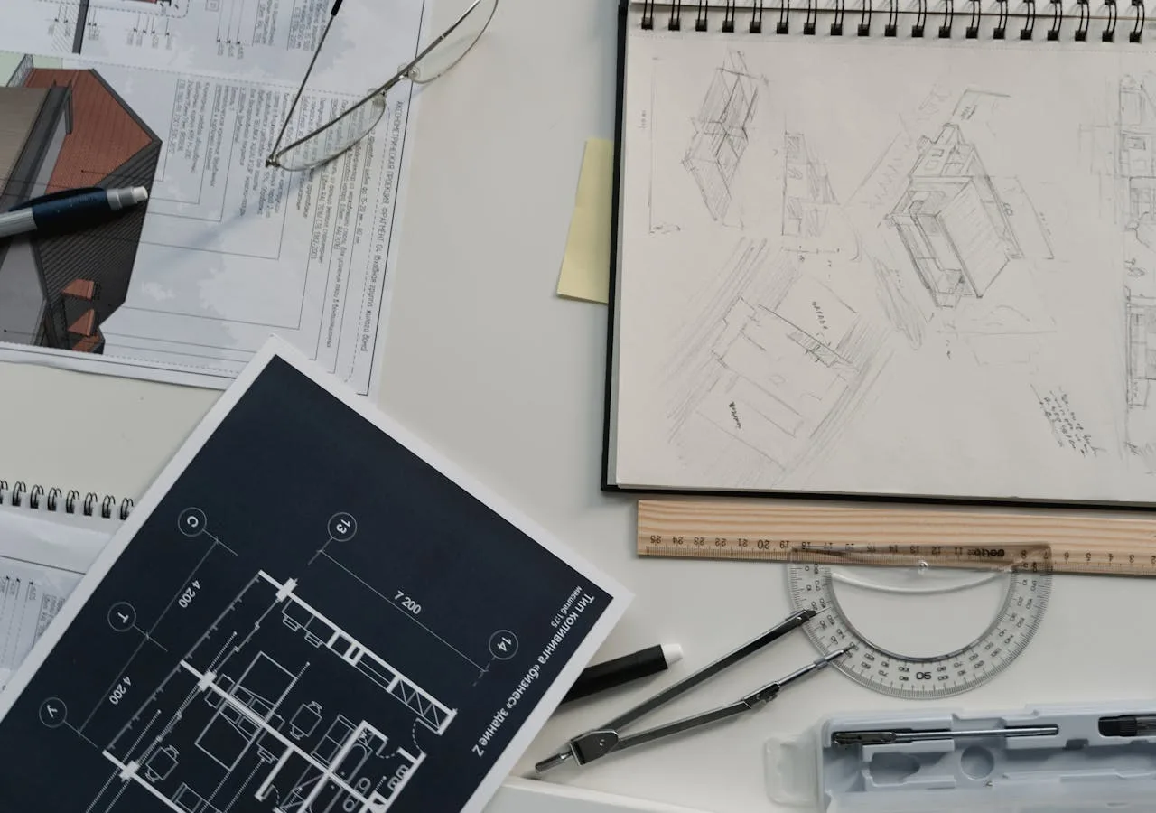 Project planner creating detailed renovation estimate notes